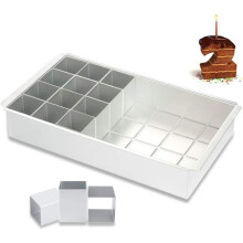 Backform aus Aluminium, Zahlenbackform, Zahlenbackform, ideal für Geburtstage, Hochzeiten usw.