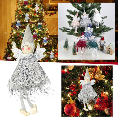 Décoration de sapin de Noël - Poupée ange 19 cm 1