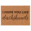 Dachshund doormat brown coir rectangular 16x24 in 1