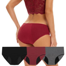 Damen-Menstruationshöschen, Baumwollschutz, Slips – Mehrfarbig 2 – REMYCOO