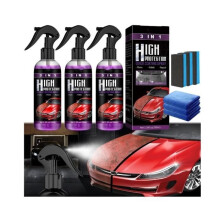 3-teiliges 3-in-1-Autopolitur mit hohem Schutz, Kristallbeschichtungsspray, Autopolitur, Autoglanz