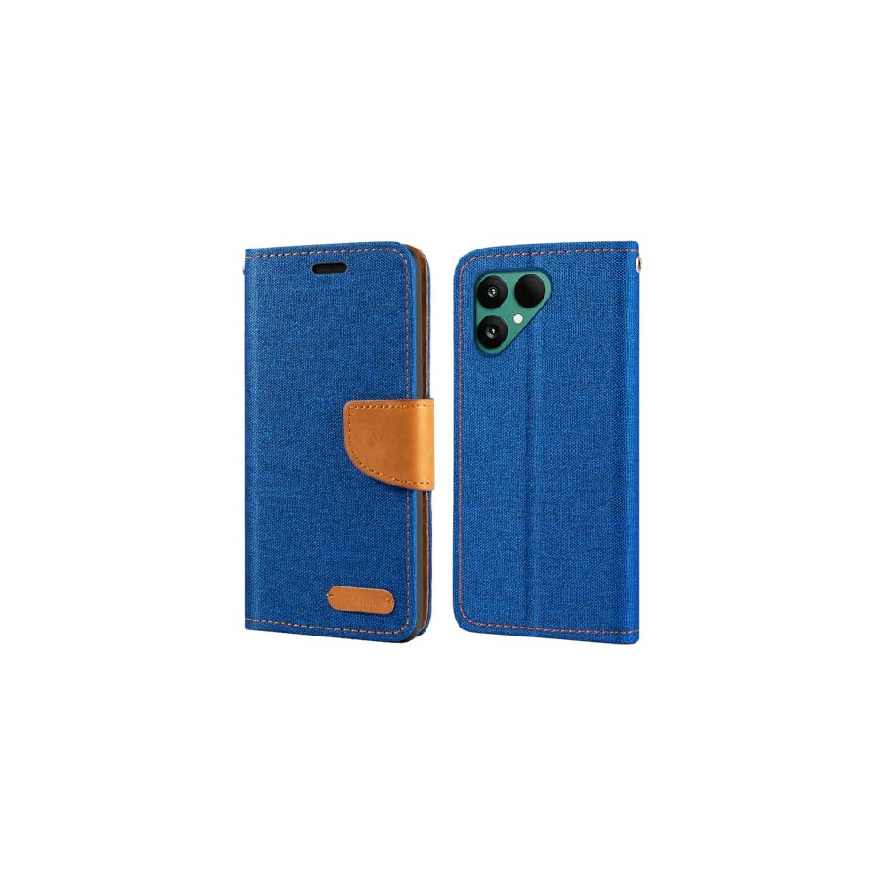 Wallet Case Pu Leather Flip Cover With Card Slots, Magnetic Closure And Kickstand, For Fairphone 6 Blue 9330225829508