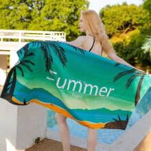 Bedrucktes Strandtuch – kein Sand mehr – saugfähig – schnell trocknend – 160 x 80 cm – 11