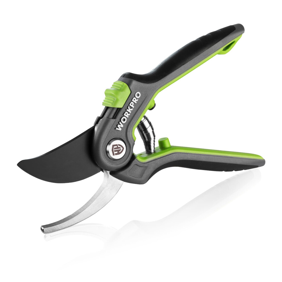 Workpro Secateurs & Pruning Scissors | Heavy Duty 210Mm Secateurs With Sk5 Blades | Labor-Saving Garden Scissors With Safty Lock | Essential Garden 5051225543723