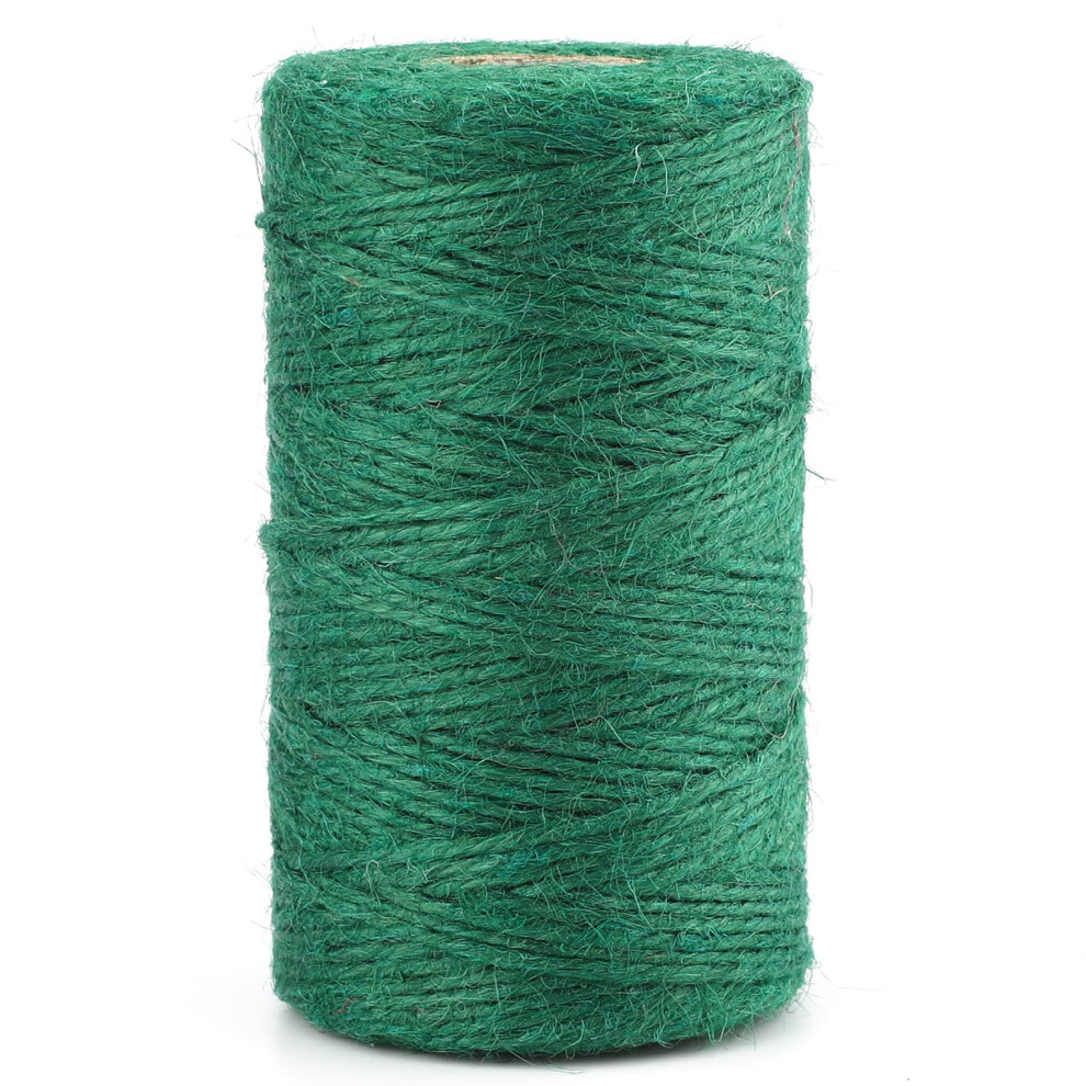 Jijacraft 100M Garden String Green: 2Mm Jute Twine String, 3-Ply Colored Jute Twine, Thin Natural Rope For Gift Wrapping, Hemp Strings For Diy Crafts, 5051225548247