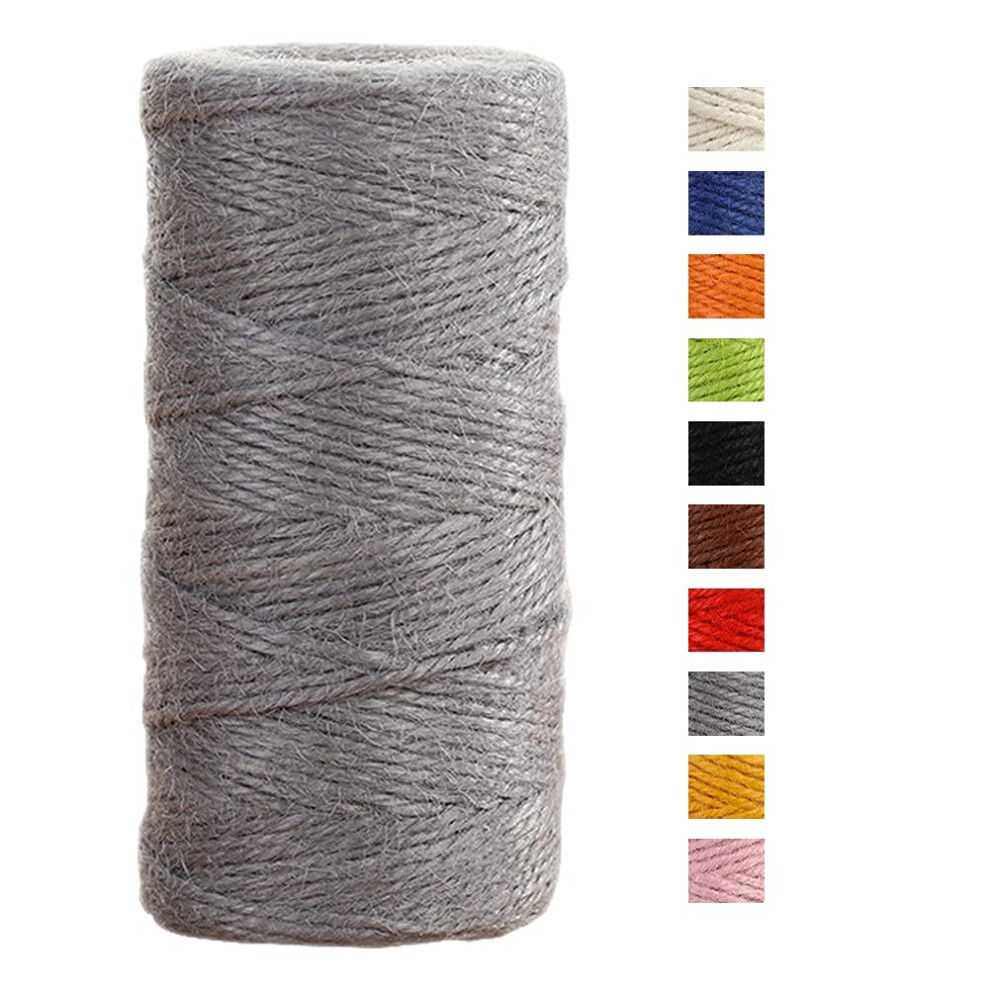 Jeogyong Jute Twine String 2Mm X 100M Natural Coloured Jute String 3-Ply Garden Twine Kitchen Cord Thick Jute Rope For Decoration Floristry, Diy Arts 5051225544799