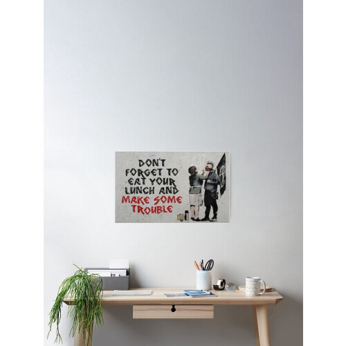 Μην ξεχνάς το κασκόλ σου - Banksy Modern Art Decor Unframe 1