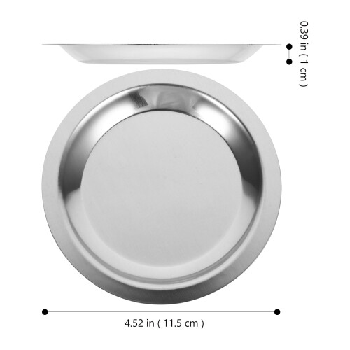 Stainless Steel Wine Coaster Round 2 Pcs 1
