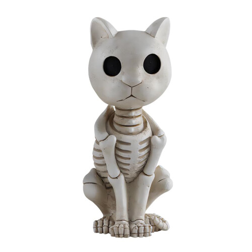 Harpiksfrøskeletstatue Halloween-dekoration 1