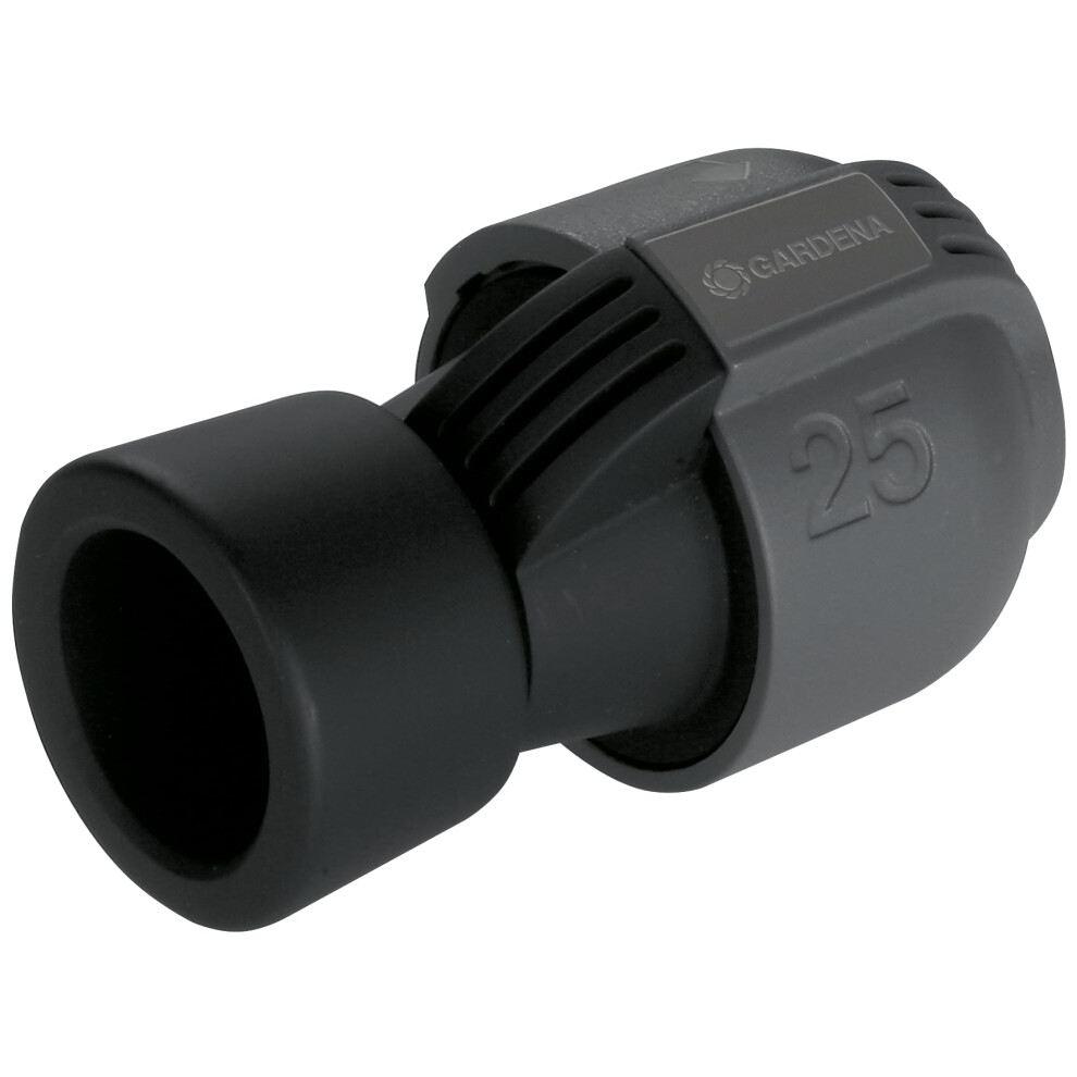 Gardena Sprinklersystem Connector: Connector For A Pipe Connection To Valve Boxes, Pipelines, Spiral Hose Boxes, And The Domestic Water Supply, 25 Mm