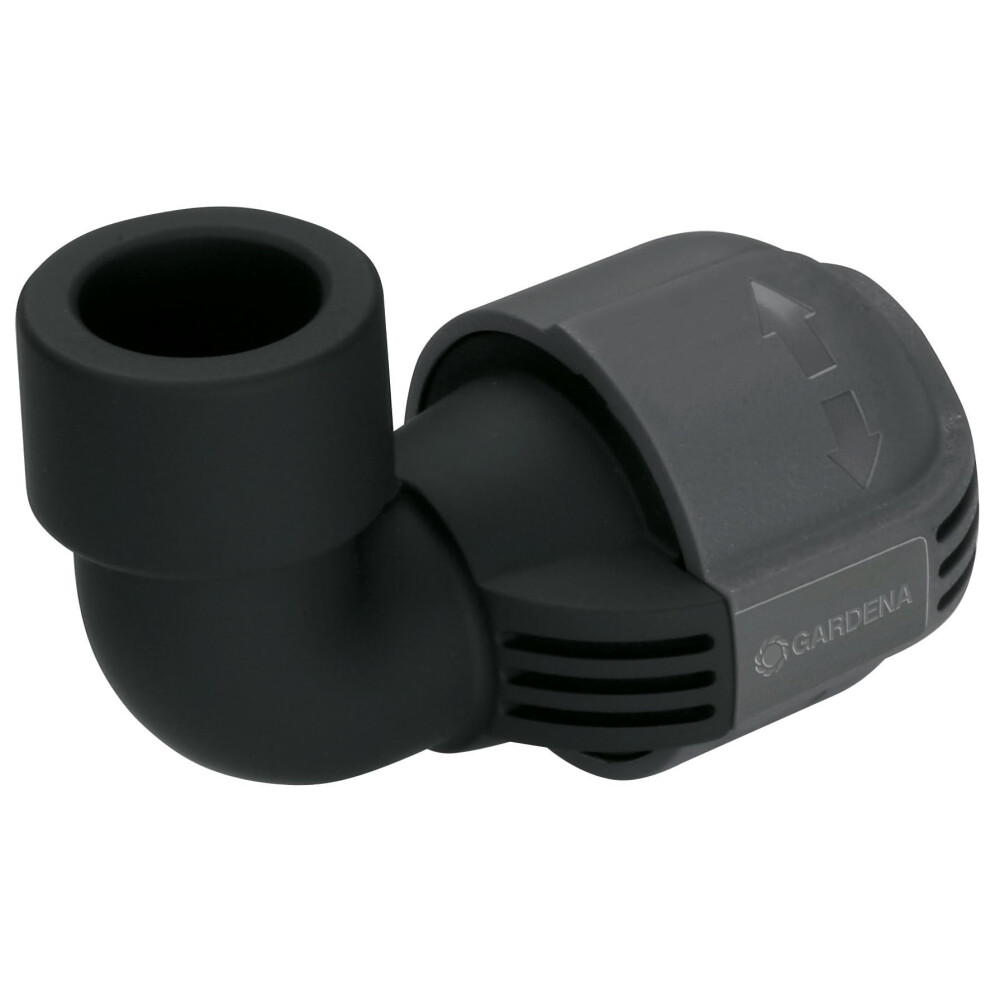 Gardena Sprinkler System L-Piece: Connector For The End Of A Pipe, For Flexible "Outline" Connection Of Pop-Up Sprinklers, 25 Mm X 3/4" Female Thread