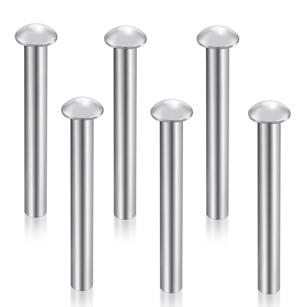 6 Pcs Rivet,Solid Round Head Aluminum Rivets,Countersunk Solid Rivets For Shovel Spade Fork Rake Hoe Handle Repair Garden Lawnmower Industrial 5051225550448