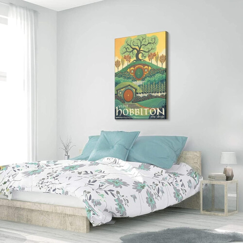 Vintage Travel Poster - Helm's Deep Canvas Print 2