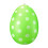 Green PVC Inflatable Easter Egg Ornament 1 Piece 2