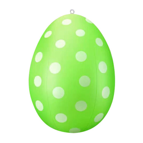 Green PVC Inflatable Easter Egg Ornament 1 Piece 1