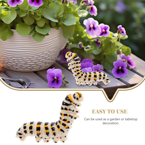 Caterpillar Figurine Plastic Decoration 5cm 2
