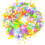 33ft Multicolour Tinsel Garland with LED String Lights 4