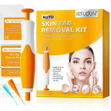(Orange)1Pc Skin-Tag Remover Double Headed Pen Set, Multi-Purpose 2 in 2 Design,Fast Effective,Portable Convenient Manual