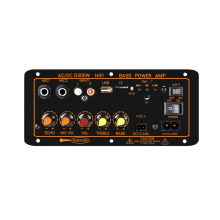 D300W Amplifier board for Bluetooth Home Power Amplifier Mini  with USB & TF Dual MIC Input Remote  with DC 12V/24V AC 220V