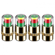 (Glod)2026 4PCS Car Auto Tire Valve Caps with Pressure Alert, Tire Pressure Monitors TPMS Monitoring Gauge Caps for All Vehicles