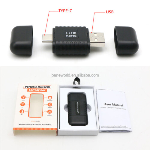 OEM Linux Cheap Mini black box Wireless Carplay Android Auto Adapter