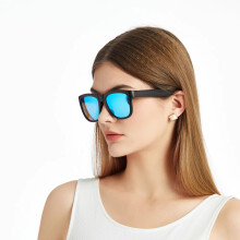 Smart Bluetooth V5.3 Sunglasses Glasses Call Outdoor Sports Headphones Black Button+Touch Control UV 400 Music Wireless Glasses