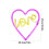 Guitar Love Deer Neon Night Light USB Powered 3