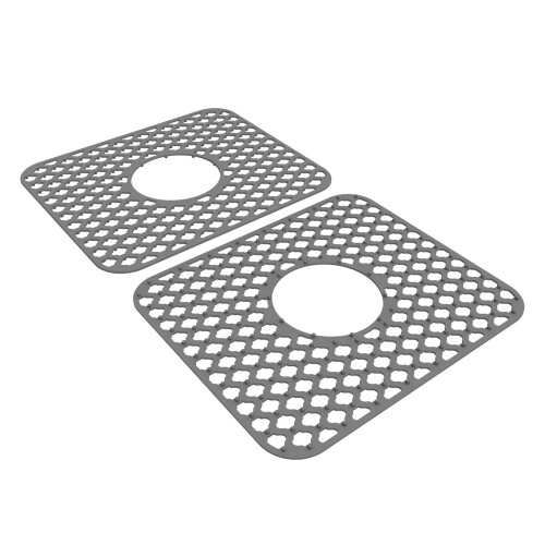 Silikonemåtte til vask, 34,5 x 29,5 cm, bagerste afløb 1