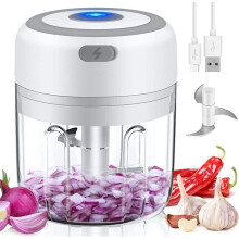 Elektrischer Lebensmittelzerkleinerer, Mini-Zwiebelzerkleinerer, Knoblauchpresse, Multizerkleinerer-Küchenmaschine, Mini-Küchenmaschine
