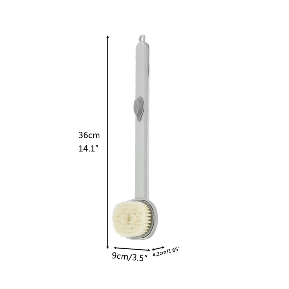Press Button Soap Dispensing Bath Brush
