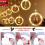 YUNOVA LED Starry Curtain Lights 9.8ft 10-Ring 4