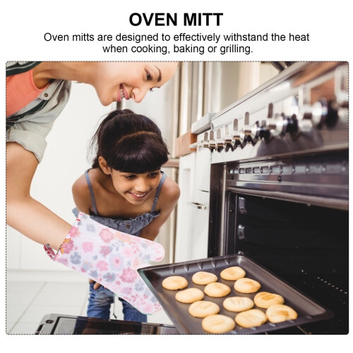 Silicone & Fabric Heat-Resistant Kitchen Gloves 2