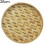 Bamboo flat tray handmade woven kitchen serving tray 2