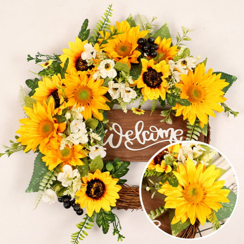 Artificial Sunflower Garland 40cm Multicolour 2