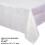 Iriserend wit plastic tafelkleed 54x102 inch 5