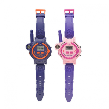 (Blu e rosa) Orologio walkie talkie ricaricabile per bambini - Confezione da 2 giocattoli walkie a lungo raggio da 100 m, radio bidirezional