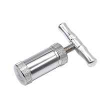 Pressa per polline in acciaio inox per erbe aromatiche e spezie - Design resistente con impugnatura a T