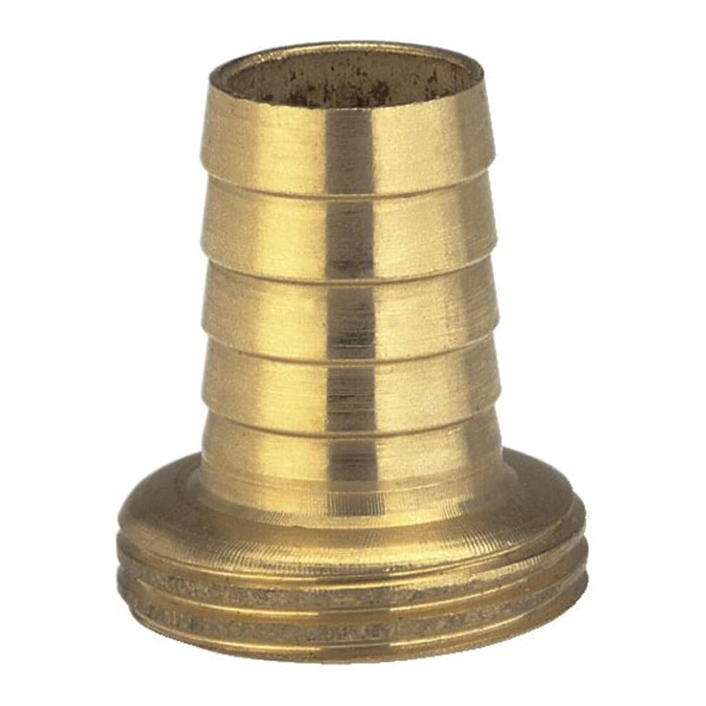 Gardena Brass Hose Fitting 1-Piece: Screwing Of Highquality Brass, 26.5 Mm (3/4 ") - Thread, For 13 Mm (1/2") - Tubing (7146-20)