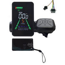 L5 E-Bike NFC LCD-Schermmeter 24V/36V/48V/60V UART Type C Elektrische Scooter LCD-Meter NFC-Snelheidsmeter SM5+2PIN