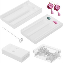 Polymeerklei Kralenroller en Gatenmakerset, Klei Oorbelmal en Piercinggereedschapsset voor Het Maken van Sieraden, Klei Knutselgereedschap