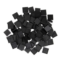 Evemodel 100pcs 25mm Square Model Bases for Wargames Table Games Plastic Black