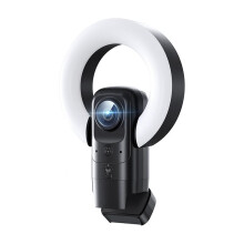 4K-Webcam met Licht, Webcam voor Pc met Microfoon, USB-Computercamera met Standaard voor Live-Show op Het Bureaublad