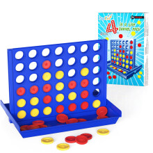 Pup Go Travel Size Classic 4 in a Row for Kids Ages 3+, Travel Essential 2 Player Strategy Game with 6 Spare Discs, Pocket Size Board Game for Car,