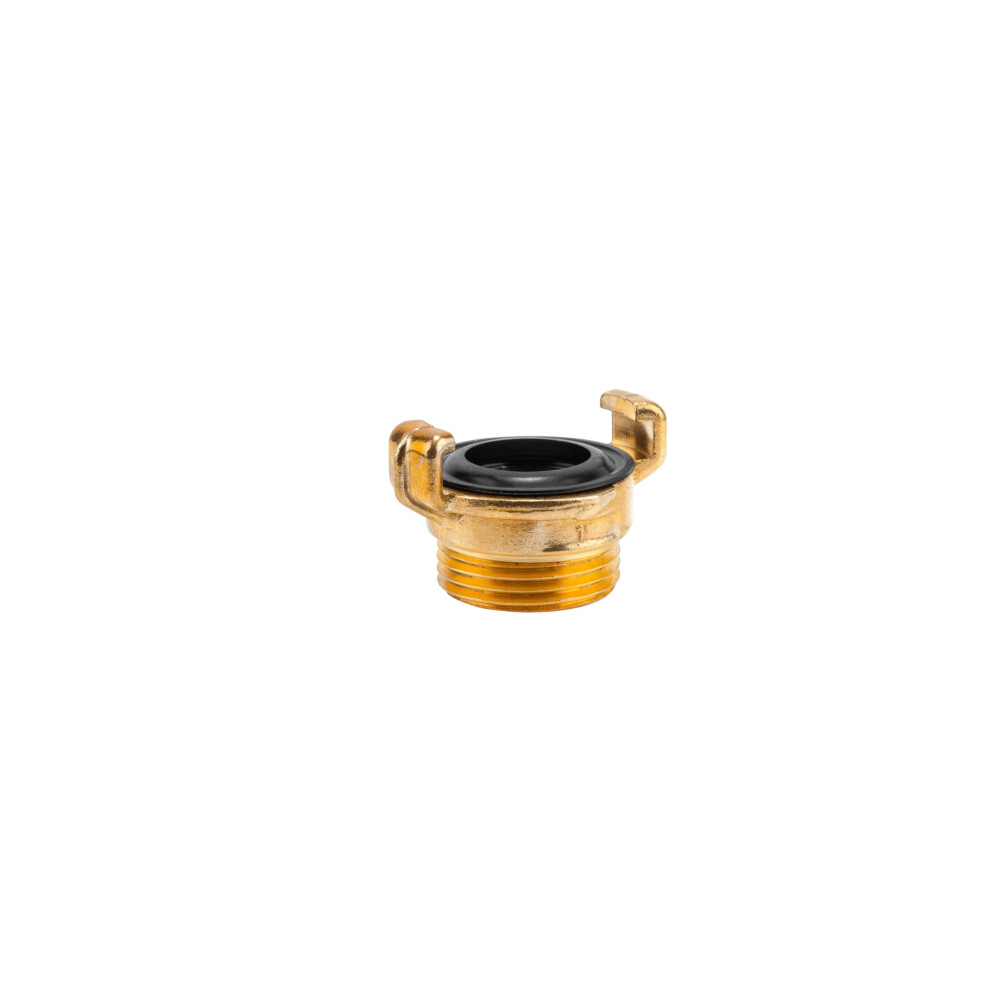 Gardena Brass Quick Coupling Threaded Part With An External Thread: Hose Connection With 33.3 Mm (G 1 Inch) - E.g., Threaded For Pumps With Internal