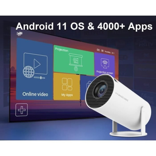 Mini-Videoprojektor – ANDERS – 720P Full HD – Android 11 – WiFi 6 – BT 5.0 2
