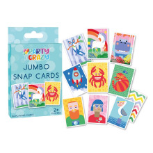 Happium Jumbo Snap Playing Cards Game for Kids ? 36 Large Colourful Picture Cards, Educational Matching Game for Boys & Girls Age 3+, Fun Family