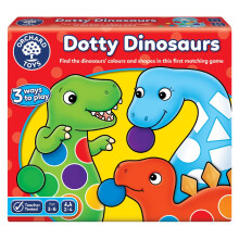 Dotty Dinosaurs Game, Colour and Shape Game for Children, 2 Games in 1, Perfect for Children Age 3-6, Educational Toy