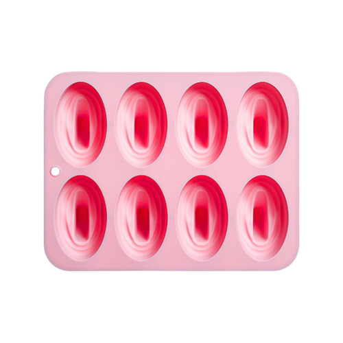Silikon-Eiswürfelbereiter in Haifischflossenform, perfekt-Rosa