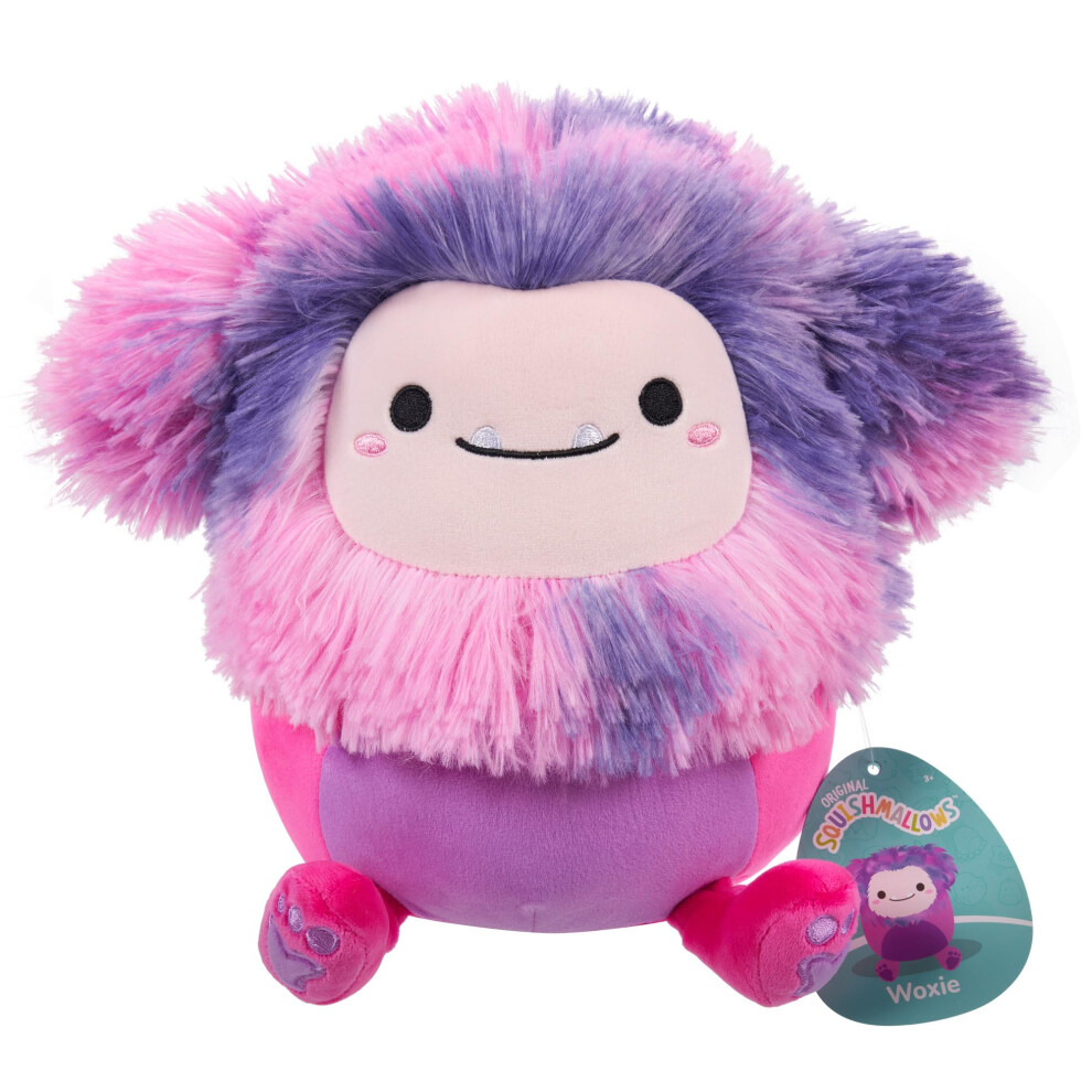 Squishmallows Original 7.5-Inch Woxie The Bigfoot | Collectable Cute Plush Toy, Cuddly Toys For Children, Soft Toys, Cute Teddies Suitable For Magenta