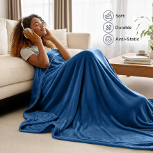 (Super King, Teal) BedLooms Luxury Faux Fur Fleece Blanket 310 GSM - Super Soft Plush Throw for Bed, Sofa & Couch